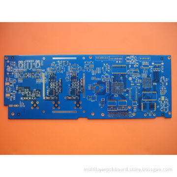 1 - 28 Layers Aluminium Base Blue 4 Layer Fr4 Custom Printed Circuit Boards With Flash Gold 0.5 - 6oz